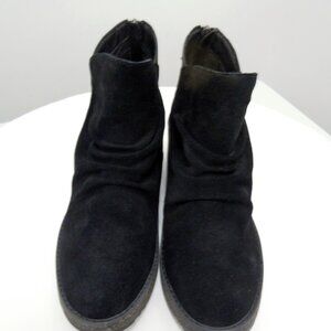 Aetrex Kara Ankle Wedge Boot Black, Size 38